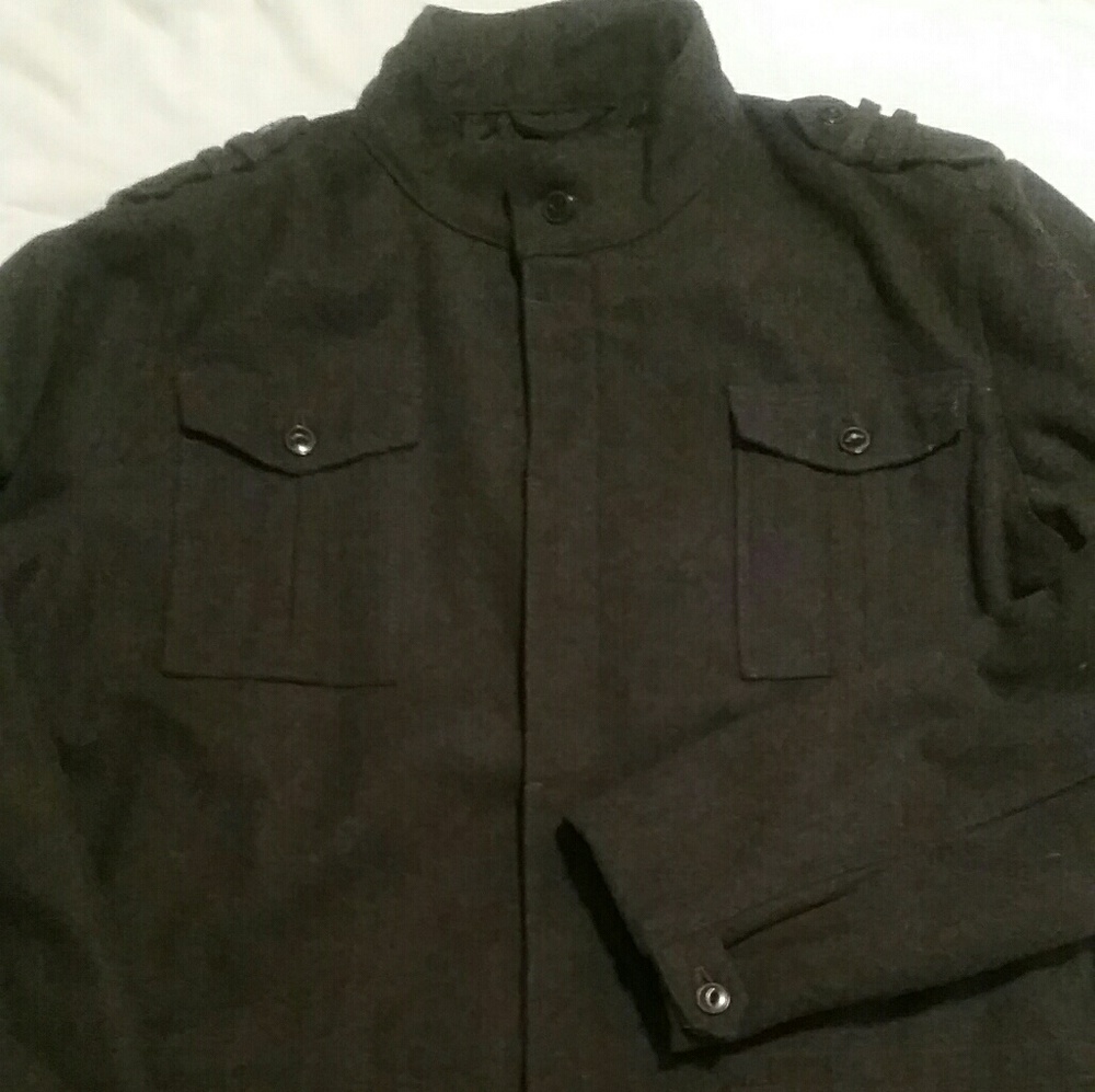 Old Navy Gray XXX-Large Pea Coat